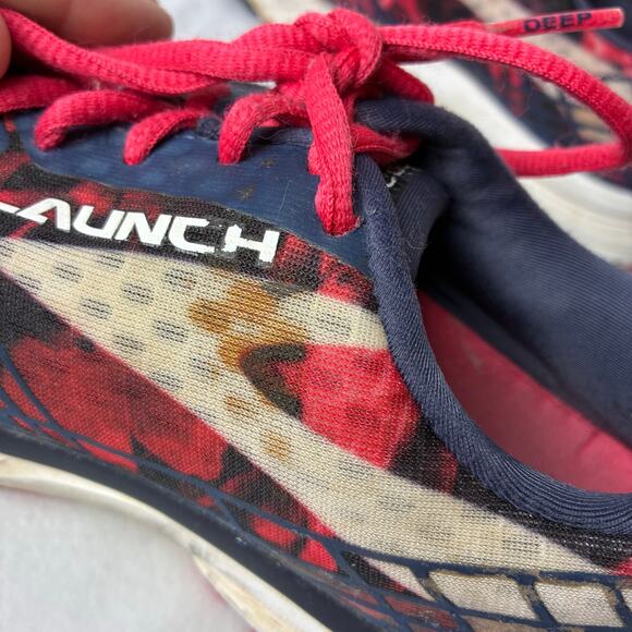 Brooks Launch 3 Running Training Sneakers Shoes Women’s 8 Athletic READ Blue Red - Picture 8 of 15